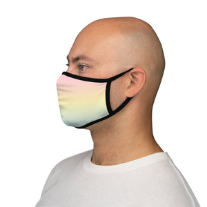 Pastel Pansexual Pride Gradient Flag Fitted Polyester Face Mask