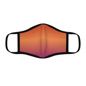 Lesbian Pride Gradient Flag Fitted Polyester Face Mask