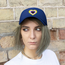Load image into Gallery viewer, Nonbinary Pride Heart Unisex Twill Hat