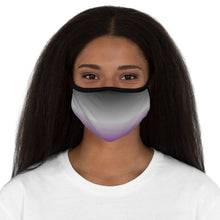Load image into Gallery viewer, Asexual Pride Gradient Flag Fitted Polyester Face Mask
