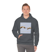 Load image into Gallery viewer, &quot;What if We Recreated the Creation of Adam by Leonardo Da Vinci...and We Were Both Boys?&quot; Unisex Heavy Blend™ Hooded Sweatshirt