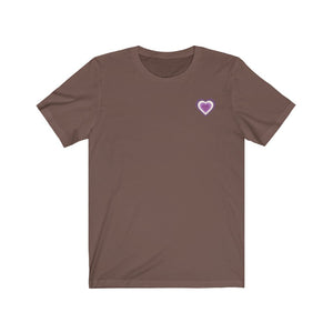 Queer Chevron Pride Heart Unisex Jersey Short Sleeve Tee