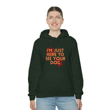 Load image into Gallery viewer, I&#39;m Just Here to See Your Dog Unisex Heavy Blend™ Hooded Sweatshirt