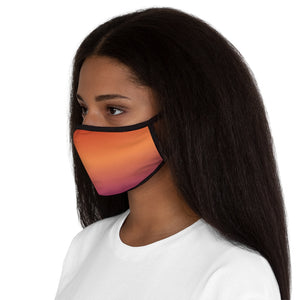 Lesbian Pride Gradient Flag Fitted Polyester Face Mask